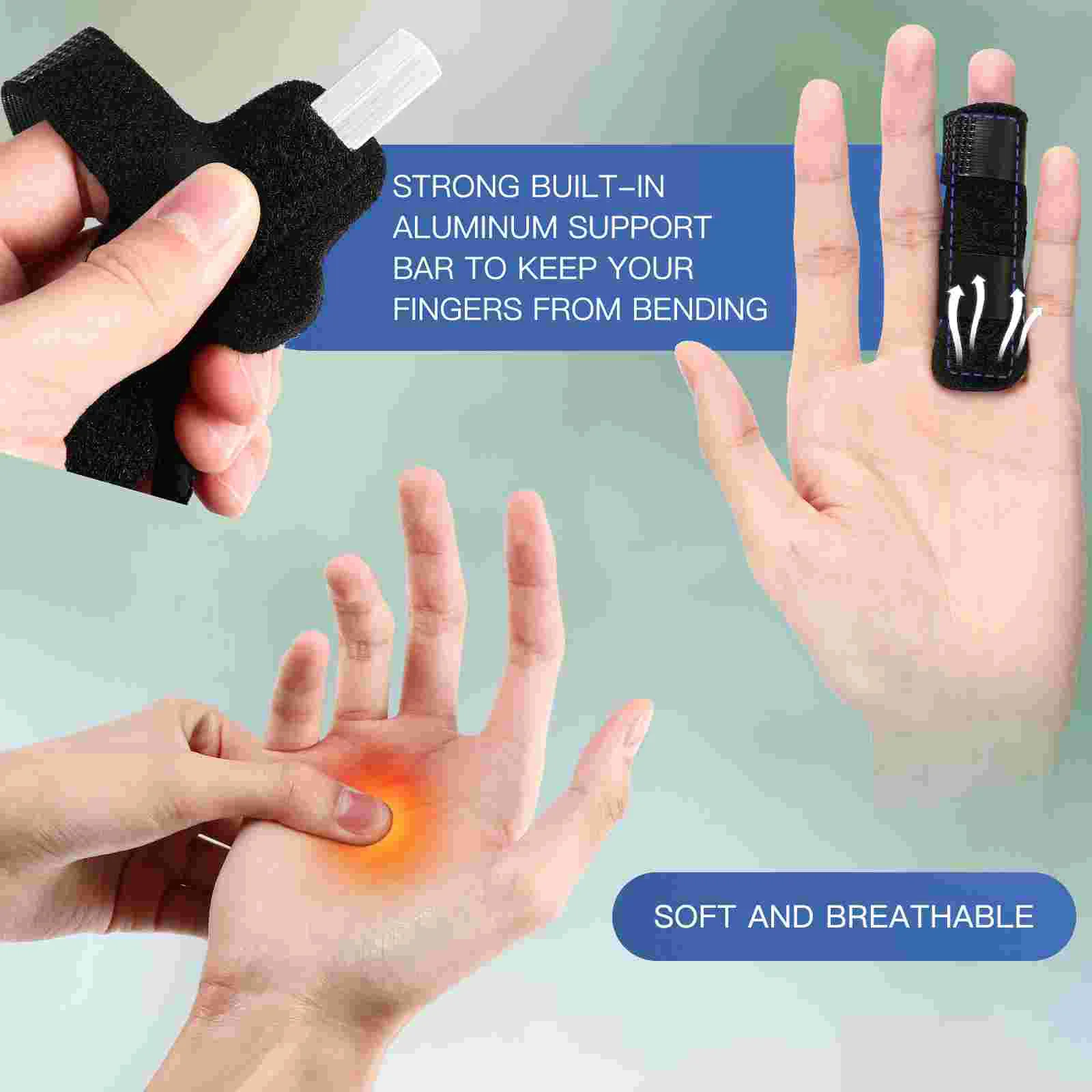 Finger Rehabilitation Training Splint Sleeves Protectors Brace for Trigger Ok Cloth