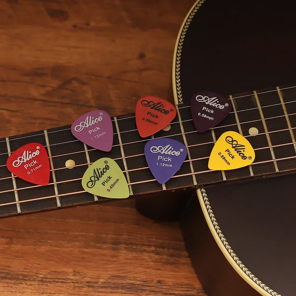 Alice 30/40/50 Pcs/Set Delrin Guitar Picks For Acoustic Electric Guitar 0.46mm-1.12mm Standard Plectra