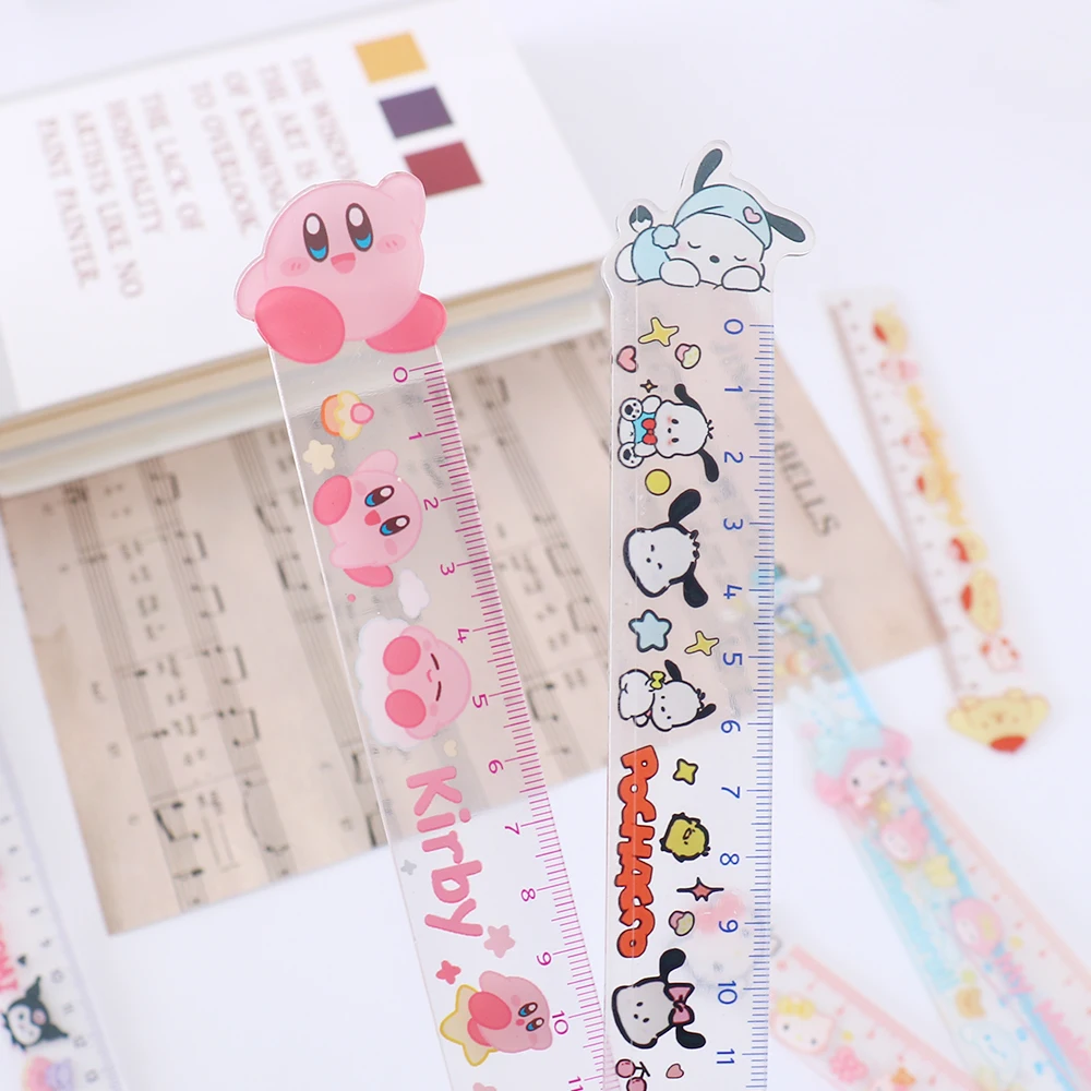 Règle mignonne de 15cm, fournitures scolaires, accessoires Kawaii, outil de dessin, fournitures scolaires, fournitures scolaires coréennes