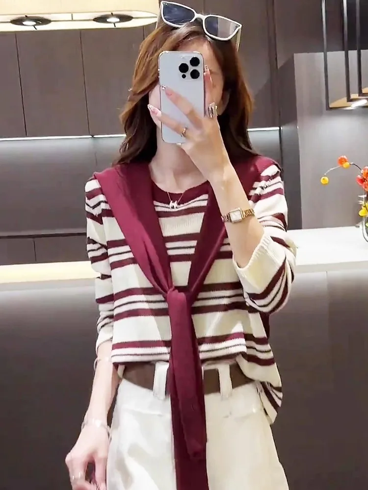 

Pullovers Womens With Collar New Year Chinese Dragon Print Sweaters Red Luck Fortune Traditional Culture Style Festive Holiday