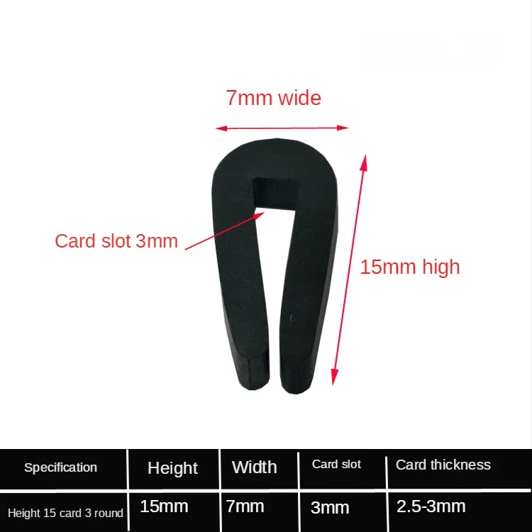 2/5/10/15/20 meter zwarte rubberen randstrip U-sectie Anti-oliekeerring Edge Shield Encloser Binnenbreedte 0,5-10 mm Hoog 5-15 mm