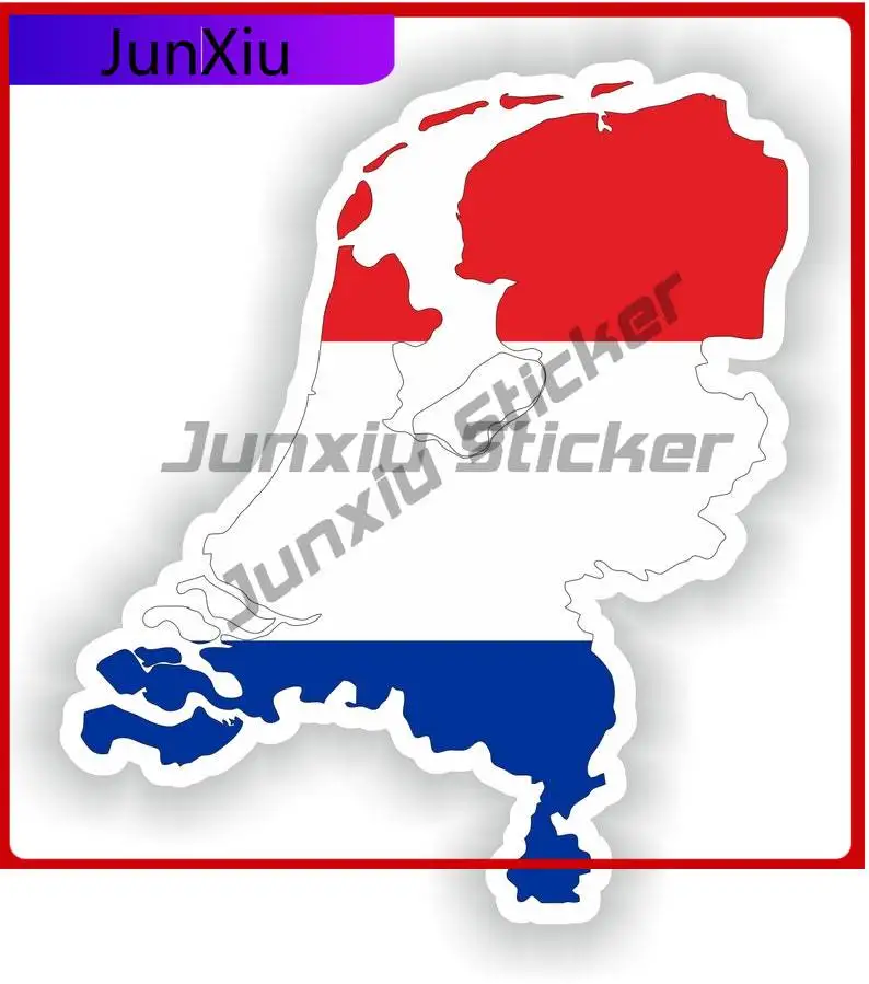 

Netherlands Map Flag Silhouette Sticker Cute Wall Camper Anti UV Vehicle Decor Vinyl Decal For Car Truck SUV Window Bumper