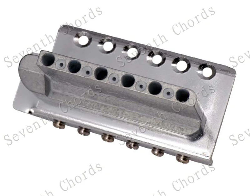 Ein Satz 6-saitiger konkaver Sattel-Tremolo-Brückensystem für E-Gitarren-Zubehörteile, Chrom, Schwarz, Kupfer, Rot zur Auswahl – Detail 12