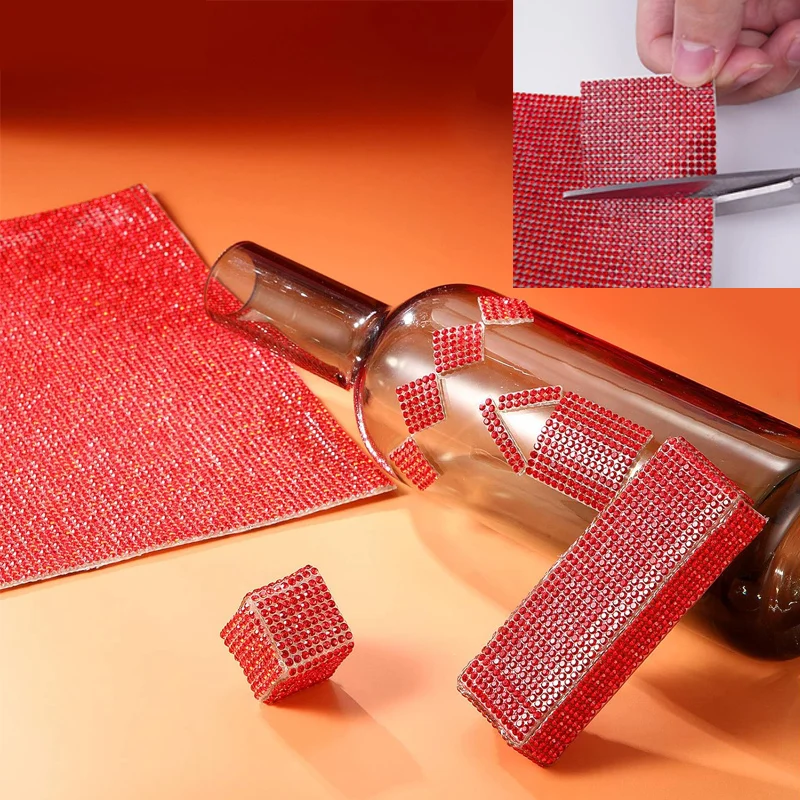 9720/4860 шт. блестящий лист со стразами, наклейка со стразами, самоклеящаяся исправление, блестящий кристалл, драгоценный камень, наклейка для автомобиля и рукоделия, декабрь