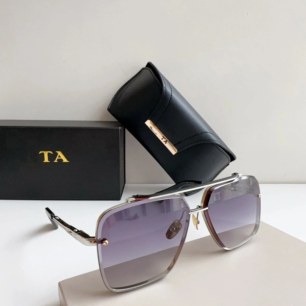 

Original For LIANGCHENDIT DT MACH SIX Alloy Frame Square Business Men Sunglasses Fashion Classic Leisure Women Couple Eyewear