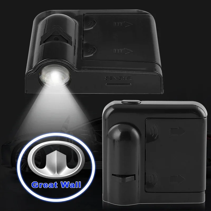 

Car Door LED HD Welcome Courtesy Shadow Projector Lamp Logo Light For Great Wall C30 C50 C70 Ling Ao Trendy CHCO11 M1 M2 M4 V80