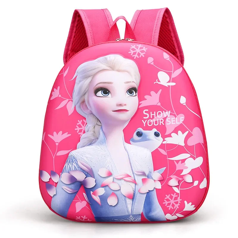 Disney2026 New Cartoon Minnie Children's Bag 3-5 Years Old Boy Hard Shell Backpack Cartoon Cute Girl Kindergarten School Bag