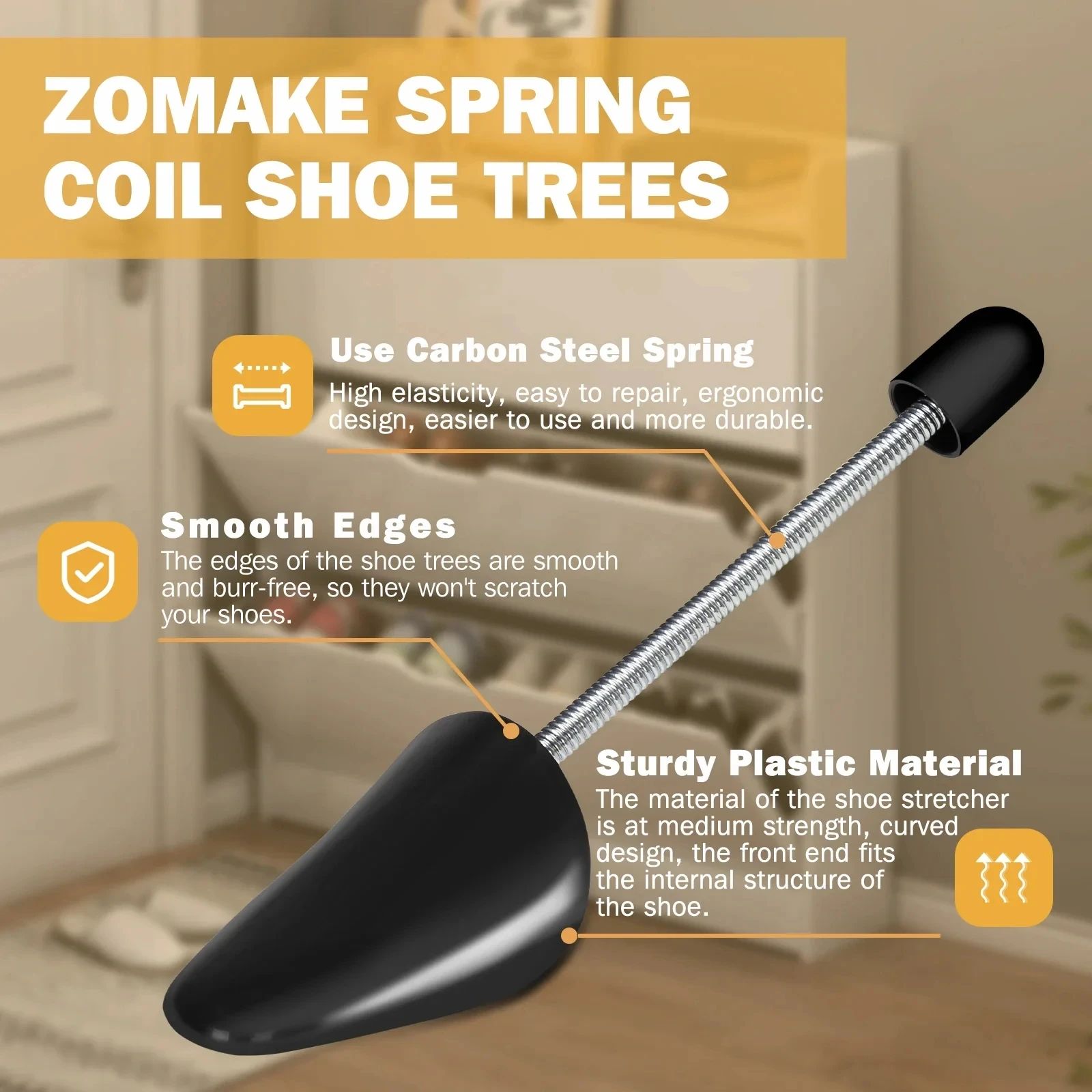 5/1 Pairs Shoe Stretcher Shoes Tree Shaper Rack Plastic Adjustable Length Men/Women Shoe Trees Stretcher Boot Holder Organizers