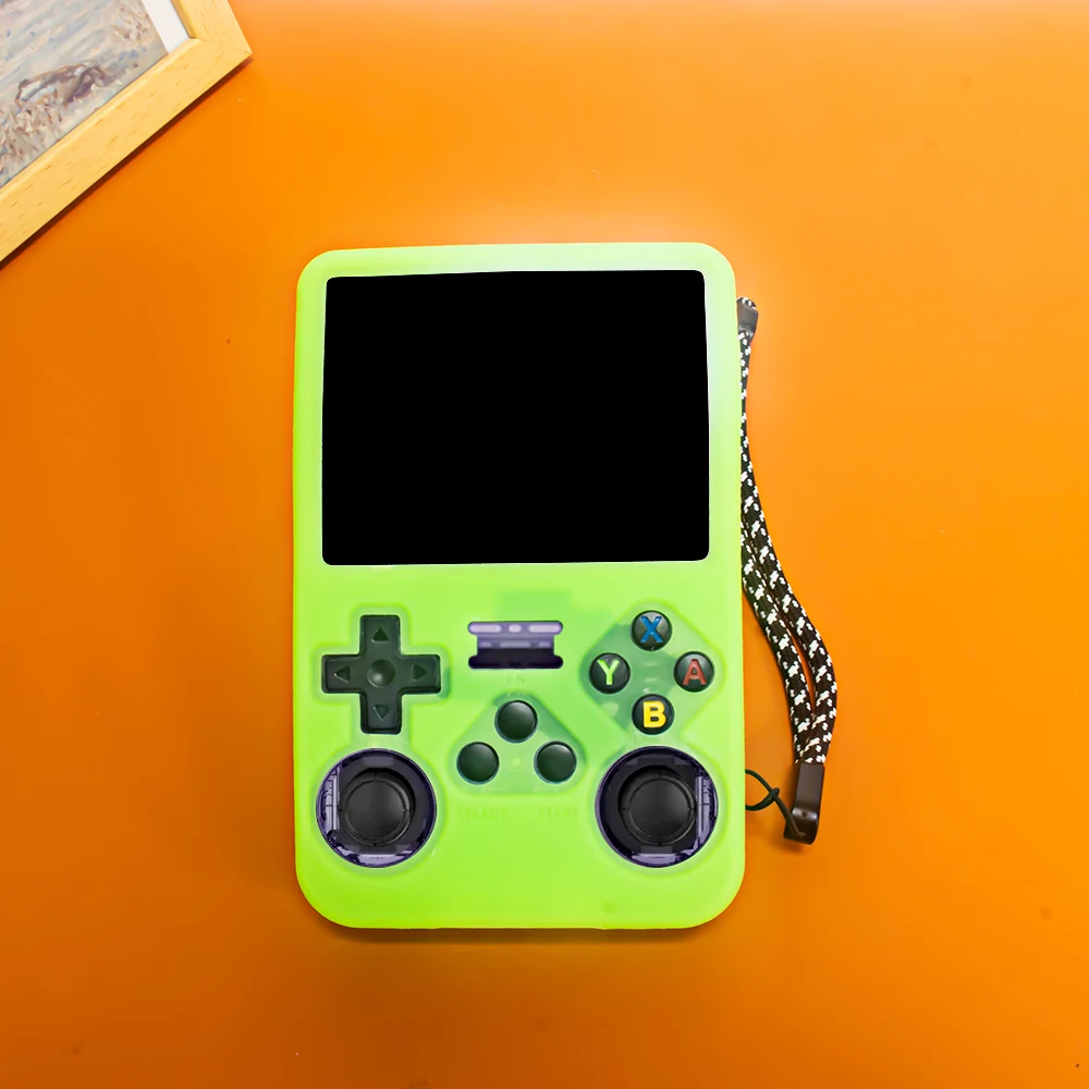 Silicone Protective Case for ANBERNIC R36S Gaming Console Drop Protection Simple Solid Color