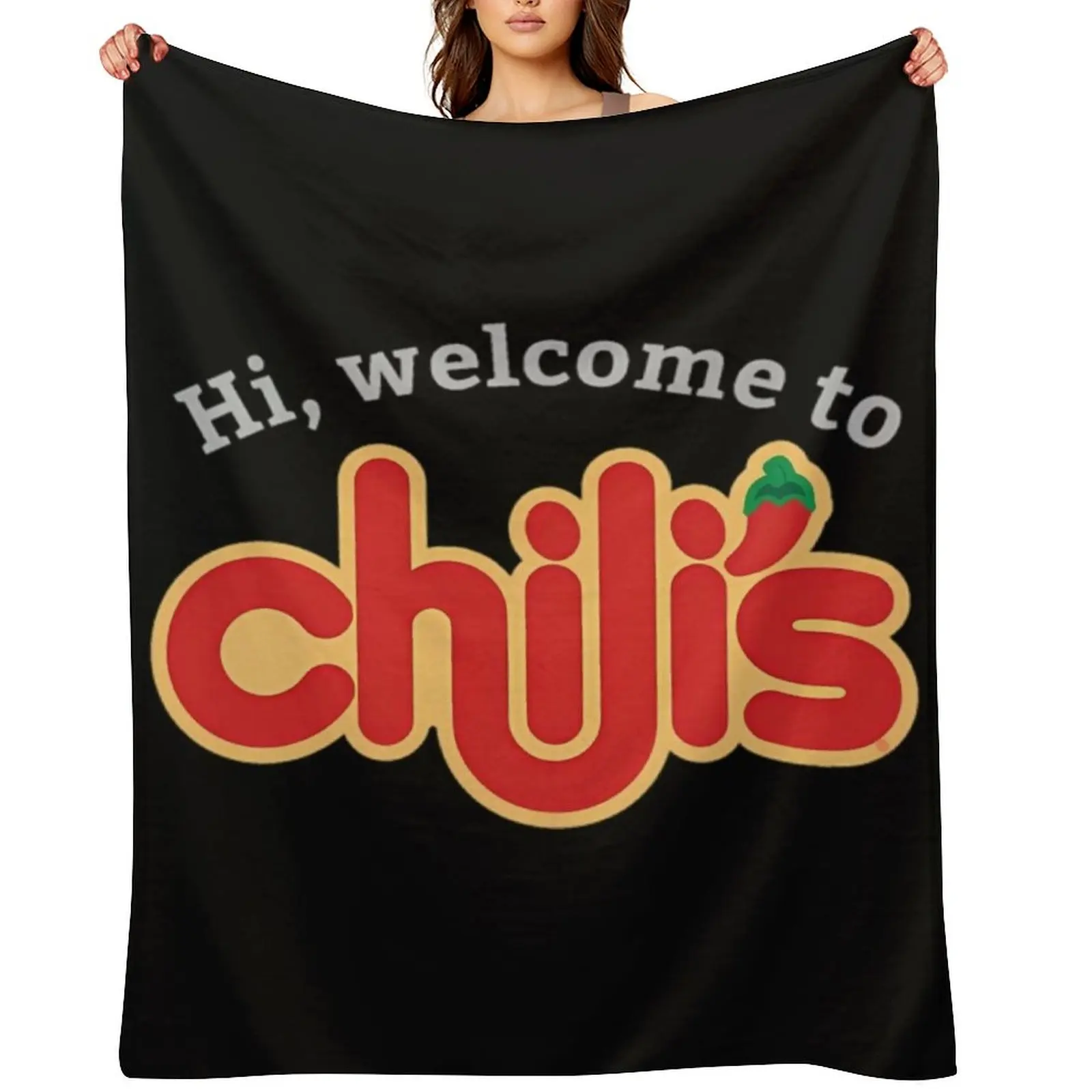 Welcome To Chilis Throw Blanket Custom Bed Fashionable Travel heavy to sleep Blankets