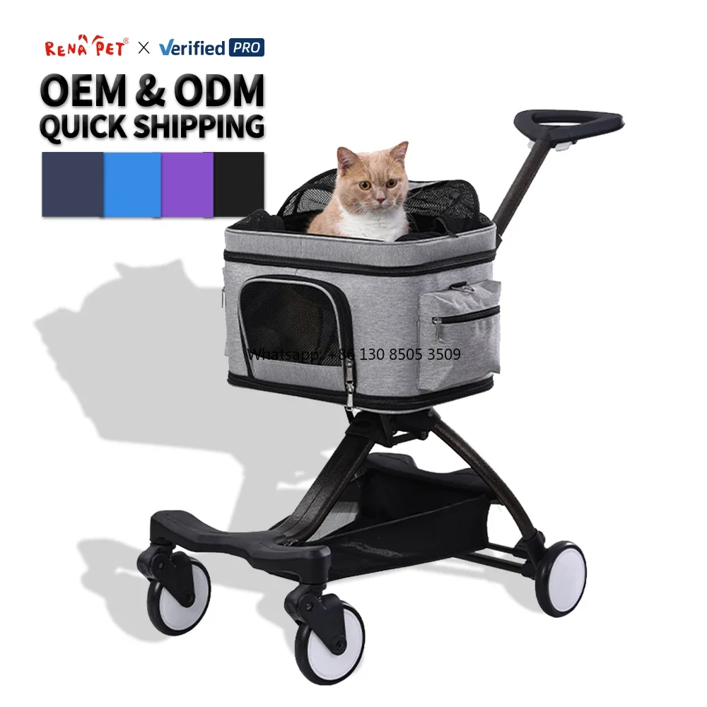 Wholesale Foldable Breathable Travel Portable Cat Carrier Bag Dog Pet Stroller