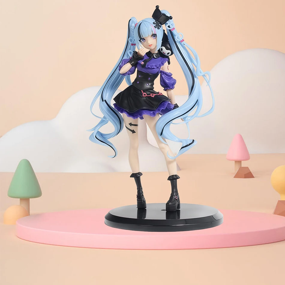 Neue Anime Hatsune Miku Utau Kasane Vocaloid Trio-Try-iT Vocaloid Actionfigur Modell Spielzeug Niedliches Action-Modell PVC Sammlerstück Geschenk – Detail 1