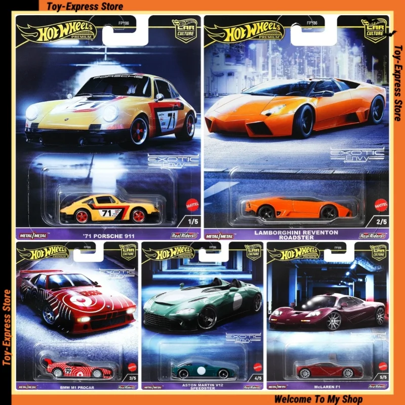 

Hot Wheels Premium 2024, автомобильная культура, экзотическая Envy Hotwheels 1/64, модель автомобиля Porsche Lamborghini BMW Aston Martin Mclaren, детские игрушки