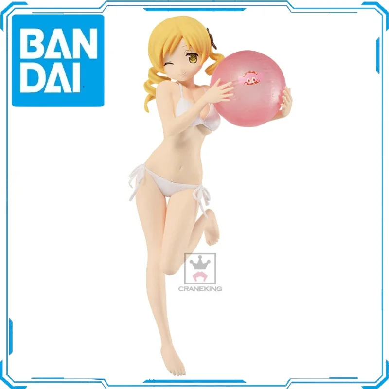 In Stock Original Bandai BANPRESTO EXQ Tomoe Mami Swimwear Action Figure Animation Toy Gift Model Collector Anime Genuine