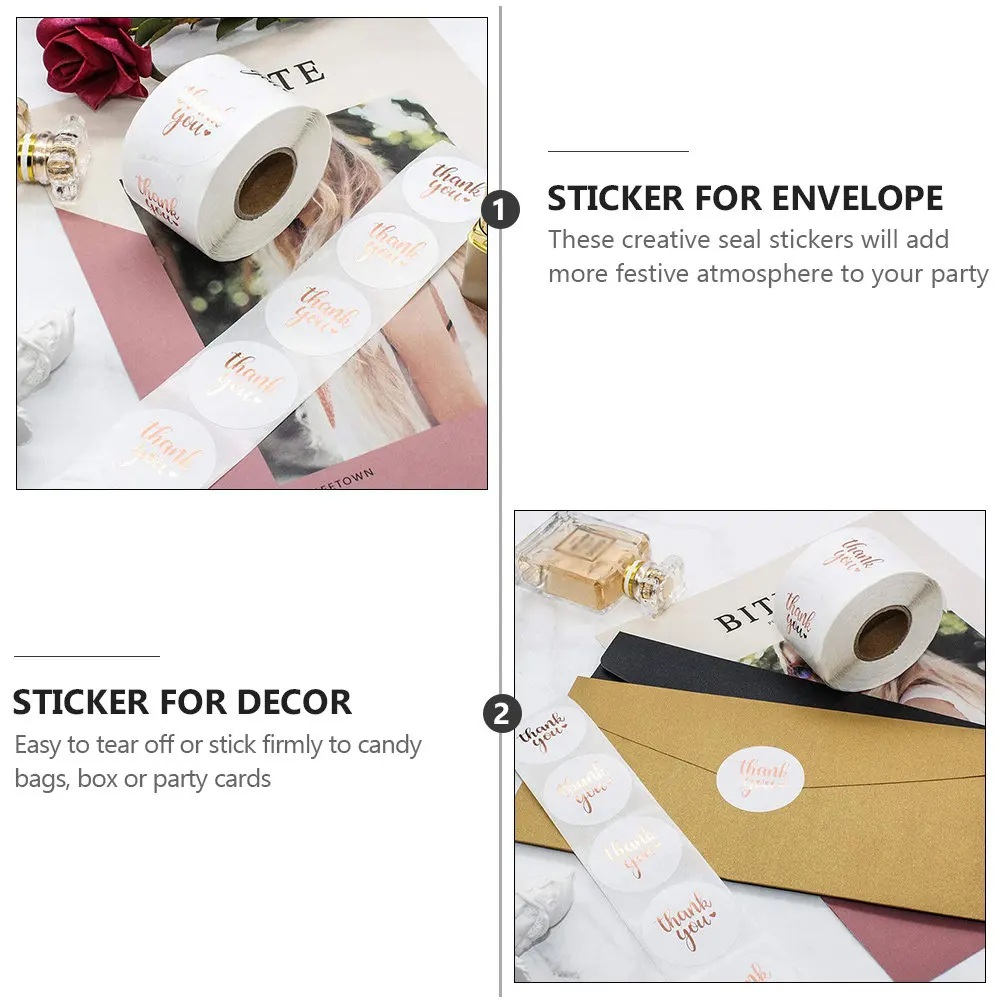 

Рулон самоклеящихся круглых наклеек с праздничным дизайном для упаковочной бумаги, подарочных бирок, декора открыток, сувениров для вечеринок, этикеток