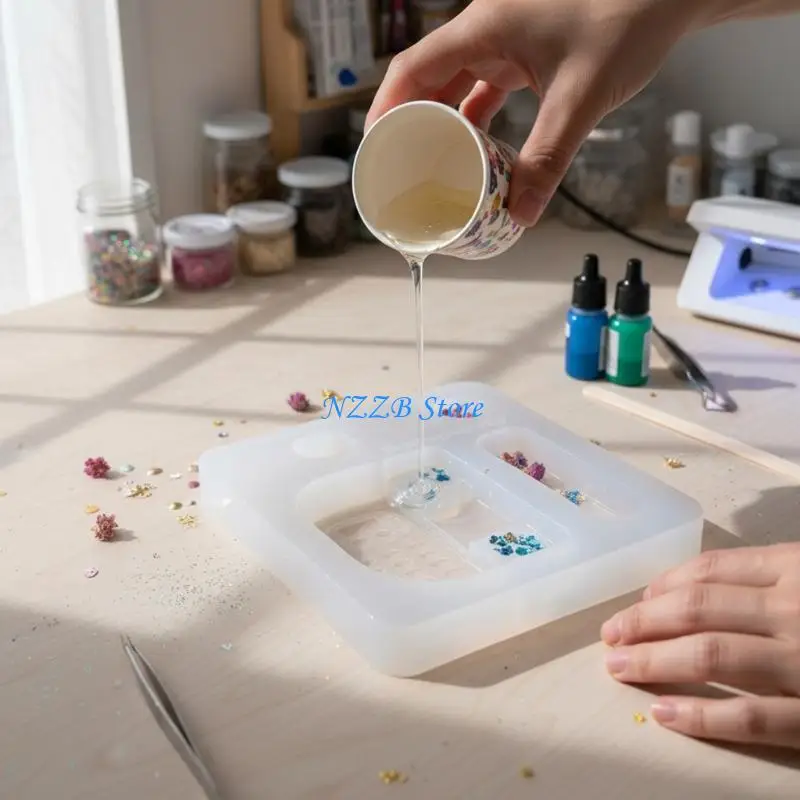 T21F قالب هاتف من السيليكون للخبز الإبداعي للحرف اليدوية المصنوعة من الراتينج لصنع المجوهرات قالب تزيين الكعك القابل لإعادة