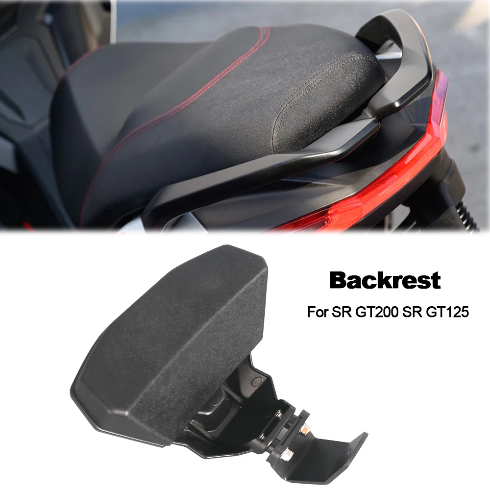 

For Aprilia SR GT200 SR GT125 Motorcycle Modified Rear Passenger Seat Rear Backrest Cushion Back Rest Pad Aluminum Bracket