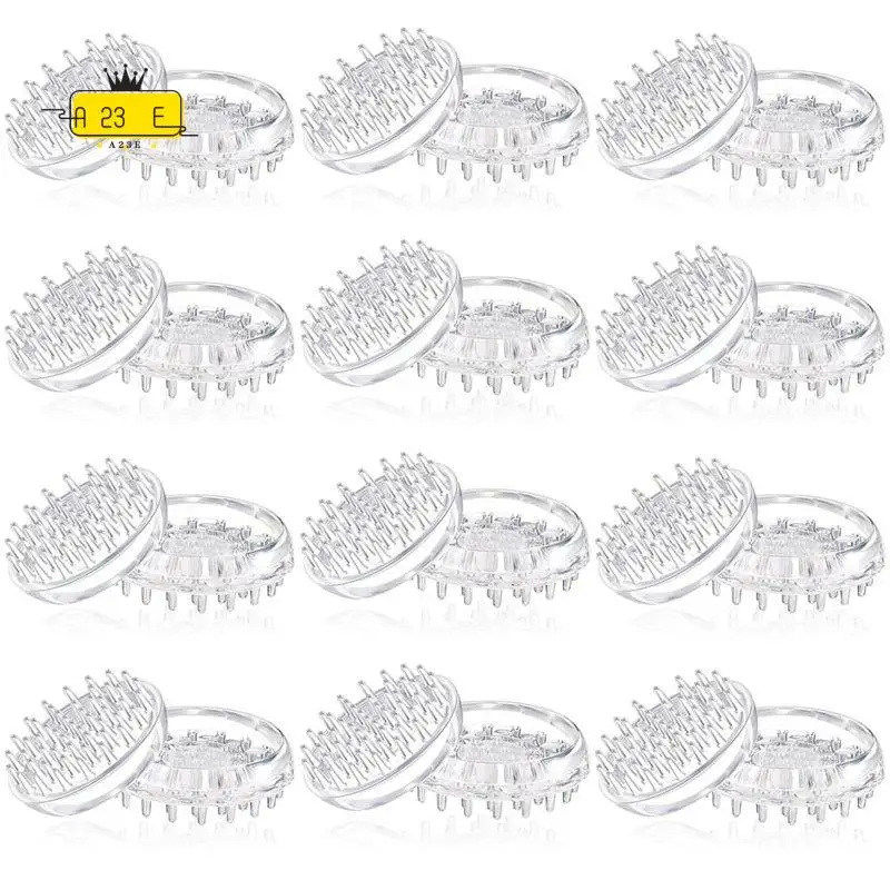 A23E-24 Pieces Carpet Protectors Spiked Caster Cups Round Furniture Caster Cups Spiked Carpet For Furniture Legs,Sofas,Tables
