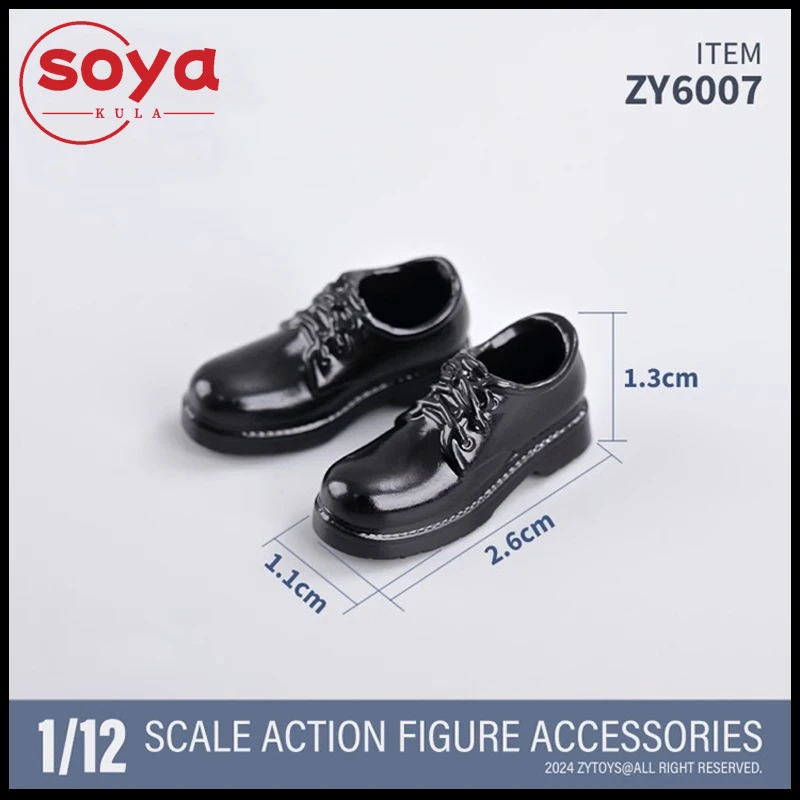 ZYTOYS ZY6007 1/12 スケール女性黒人学生靴中空靴モデルフィット 6 インチ兵士アクションフィギュアボディ人形