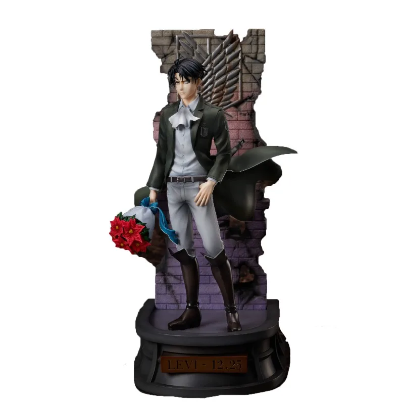 In Stock Original Genuine F NEX MAPPA Levi Ackerman 1/7 30CM Animation Character Model Toy Birthday Gift Holiday Gifts