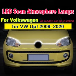 1Pcs 12V LED Lamp for VW Up! 2009-2020 Daytime Running DRL Lights With Start Scan Decorative Atmosphere Lamps Ambient Lights