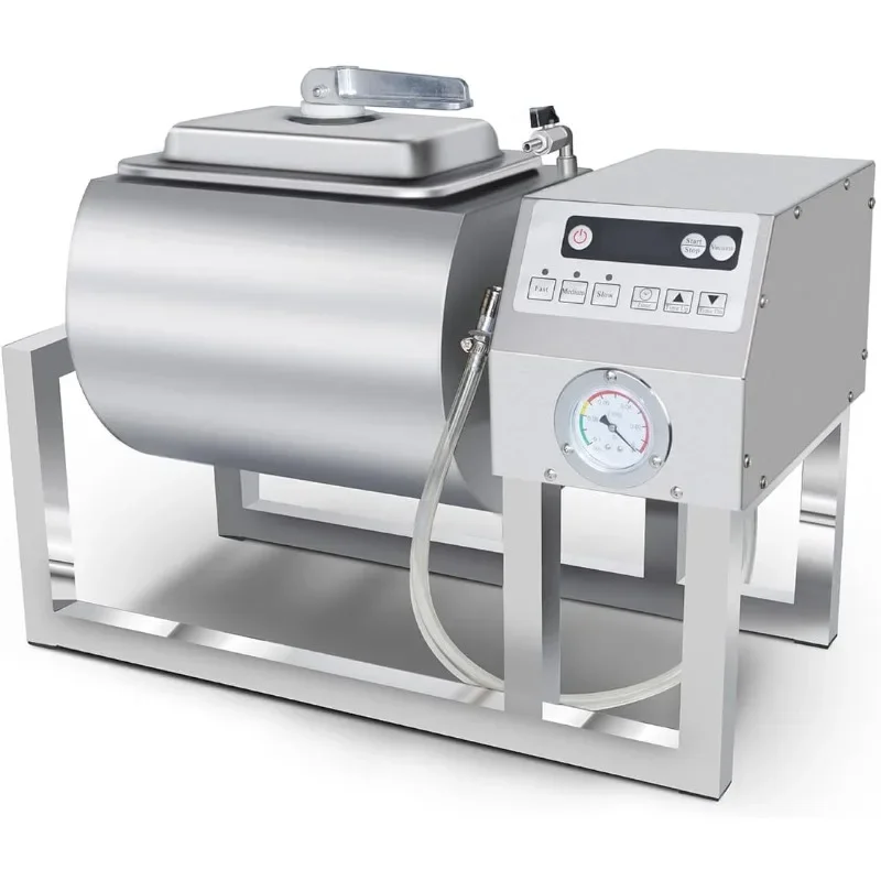 Vacuum Tumbler Marinator 18L Meat Tumbler Machine Three-Speed Bidirectional Rotation Rapid