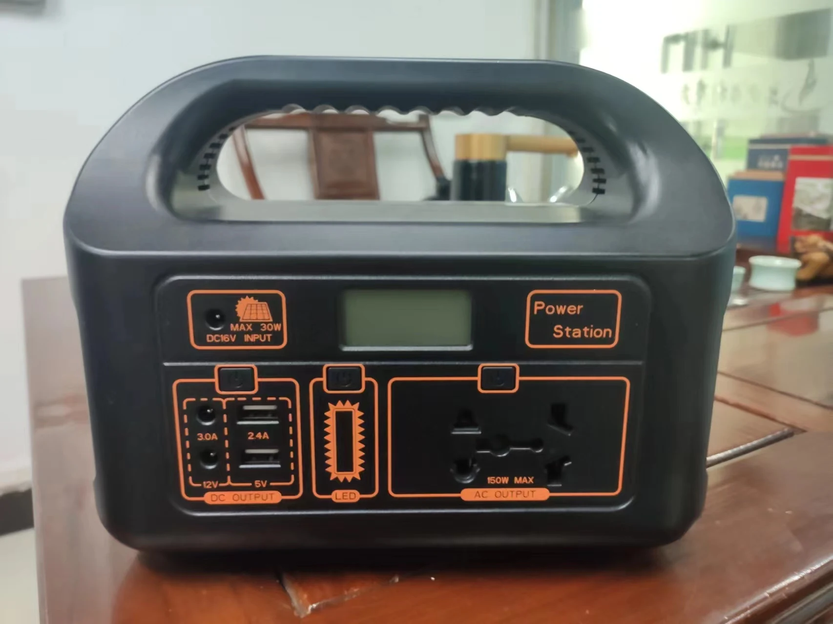 DZ 150 واط الشمسية و AC220V/110 فولت محطة الطاقة المحمولة 12WH مخرج البطارية مصباح ليد مقبس عالمي مصدر طاقة خارجي