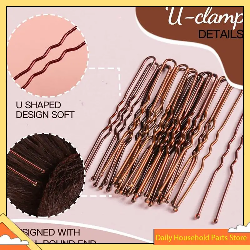 【تخفيضات كبيرة】50 قطعة من شبكات الشعر الشبكية و100 قطعة على شكل حرف U، شبكات شعر لعمال خدمة الطعام، شبكات شعر للنساء والرجال