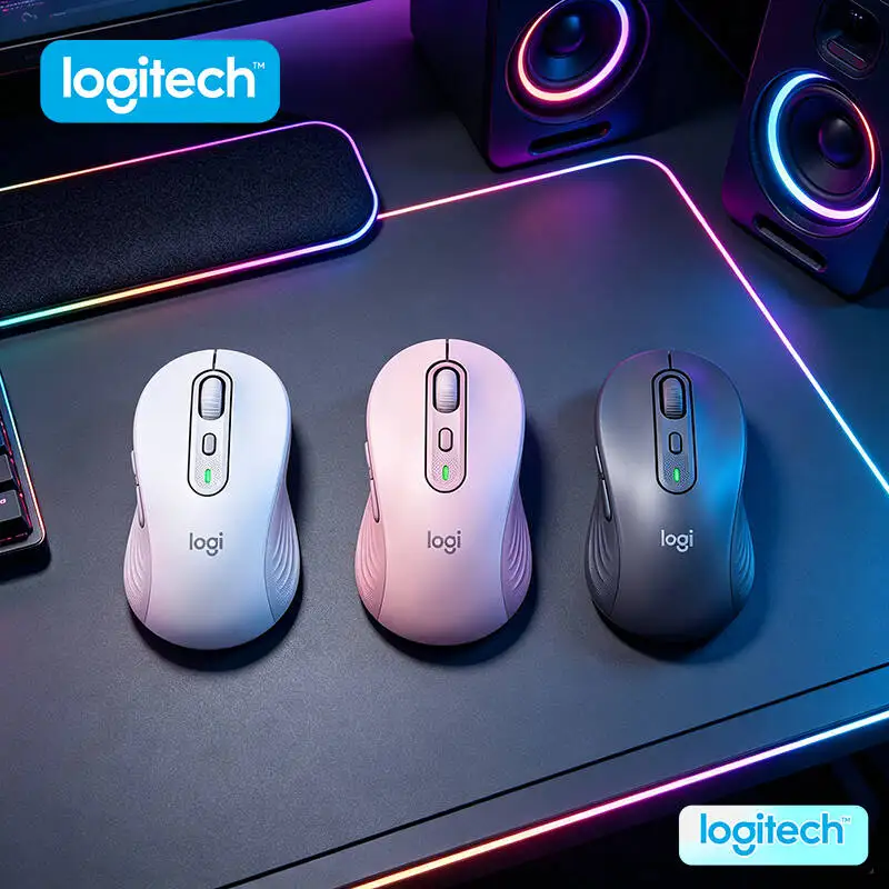 

Logitech M650/M650L Ergonomic Mouse - Recycled Plastic Body, Soft Thumb Rest, Multi-OS Compatibility, 10m Wireless Range
