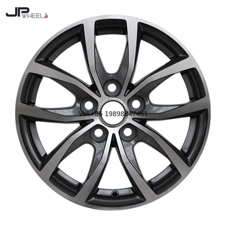 

New Design Rive Spoke 16 Inch Aluminum Wheels PCD 5x114.3 Five Spoke 30mm ET Black Finish for #06142