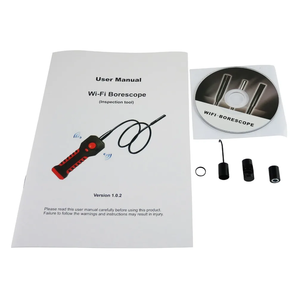 كاميرا فحص صناعية 8.5 ملم HD 20 متر WIFI المدى مقاوم للماء المنظار 6 LED Borescope أنبوب IOS أندرويد ويندوز آيفون آي باد