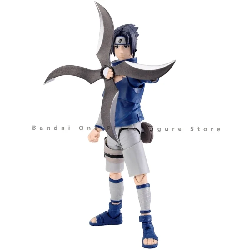 In Stock Original Bandai Naruto SHF Uchiha Sasuke Action Figures Animation Model Genuine Collector Hobby Anime Gifts for kids