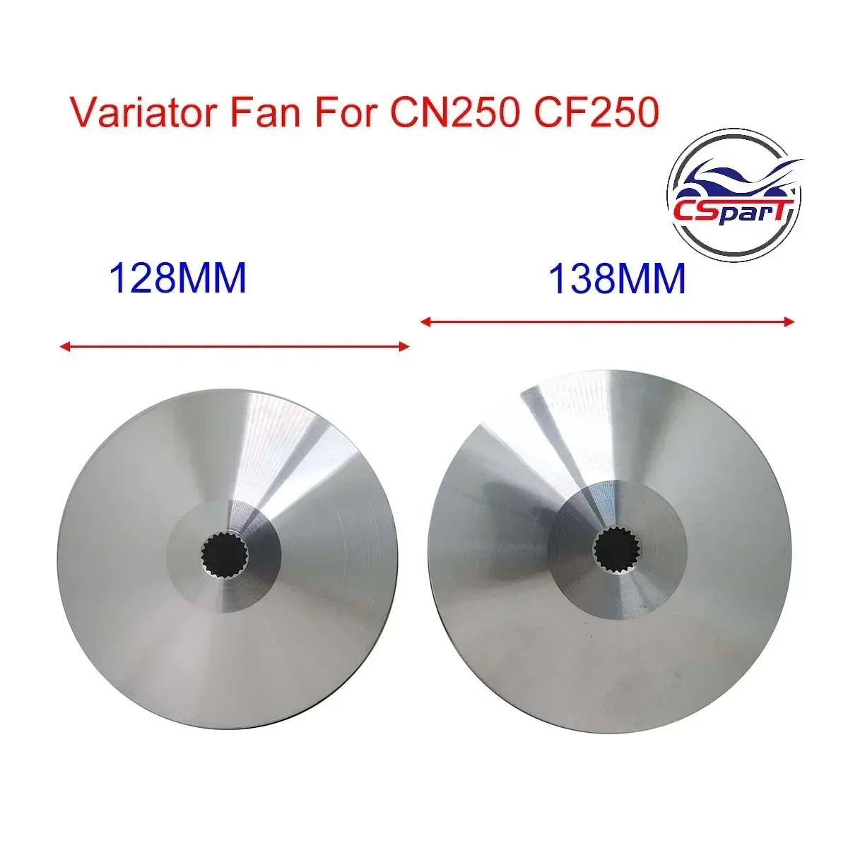 128MM 138MM 21T CVT Variator Fan CN250 CF250 250CC 172MM V3 V5 Baja Baotian Kazuma Kinroad Dune Taotao Buggy ATV Scooter