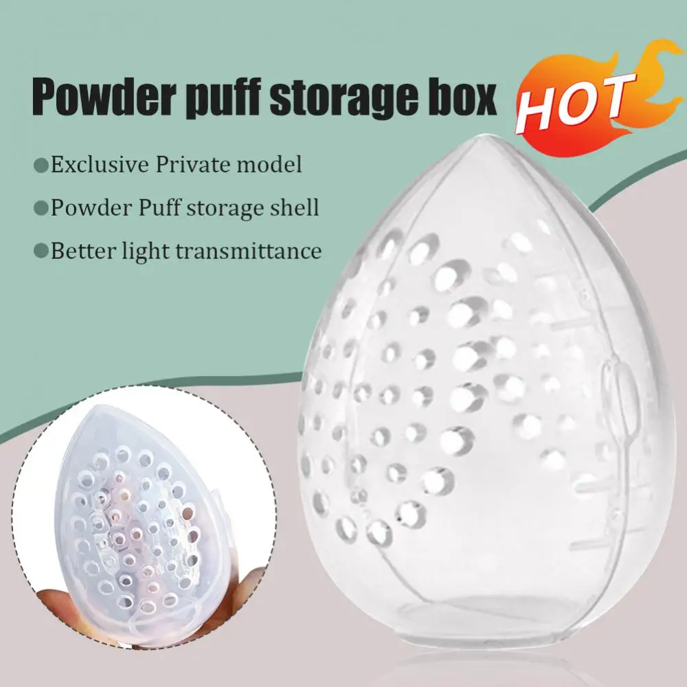 Empty Beauty Sponge Stand Storage Case Portable Plastic Makeup Blender Holder Stand Drying Box Beauty Egg Cosmetics Accessories