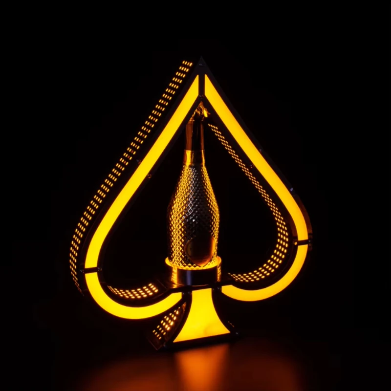 Acryl Light Emitting Diode Bottle Light Emitting Diode Bottle Display Stand Wine Bottle Rack