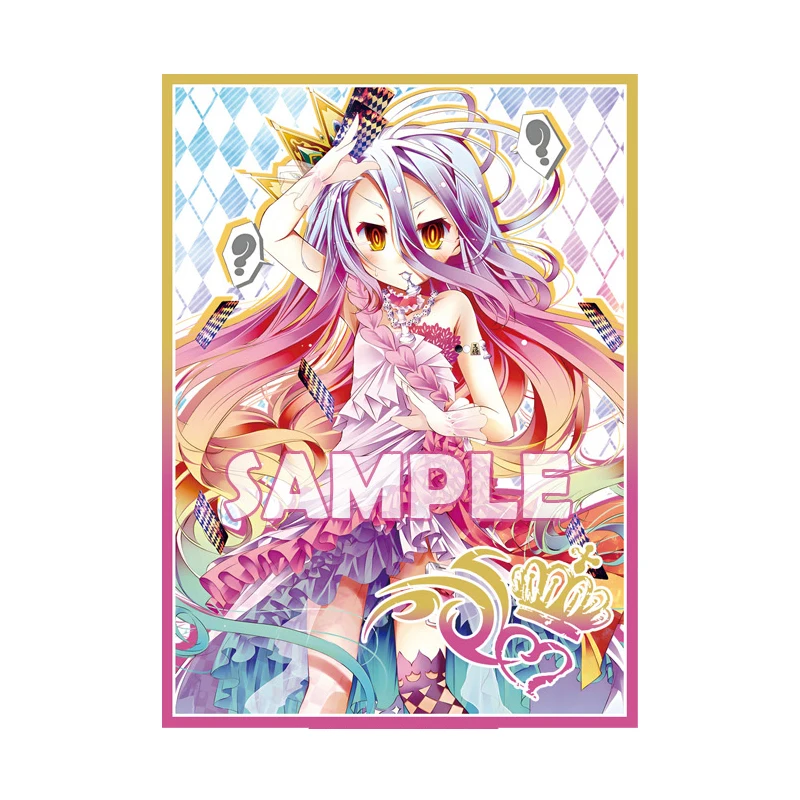 

67X92Mm 60Pcs/set No Game No Life Shiro Card Cover Card Sleeves Opcg Ptcg Color Flash Card Protective Cover Gift Toys