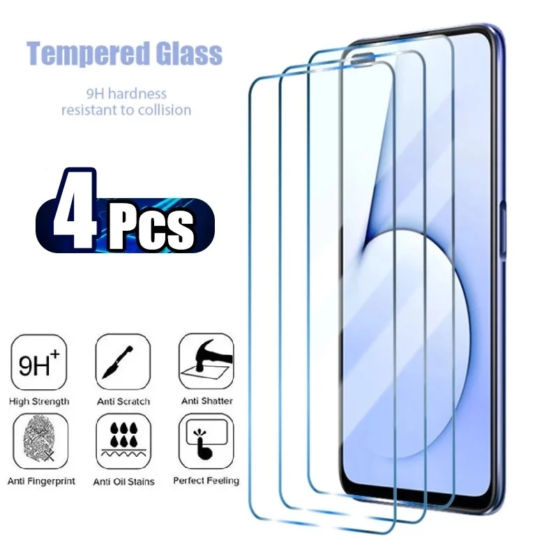 4Pcs Tempered Glass For Huawei Y6 Y7 Y9 Pro Prime 2019 Screen Protector Protective Glass