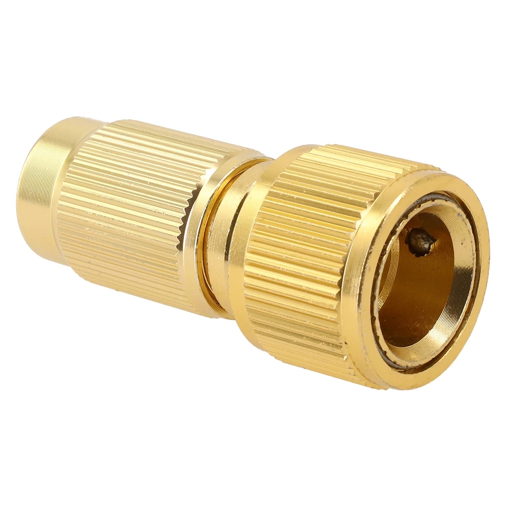 2pcs Expandable Hose Repair Adapter Brass Garden Hose Connector for Use with Various Watering and Irrigation Accessories