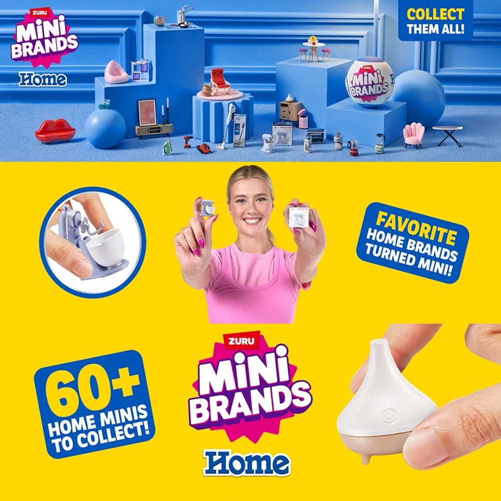 Zuru Mini marques jouets 5 Surprise Mini marques jouet jouets miniatures mystère boîte aveugle Original maison thème objets de collection Mini maison