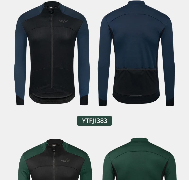 YKYWBIKE Winter -5-10 ℃ Herren Thermo-Fleece-Fahrradjacke, wasserdicht, winddicht, Fahrrad-Rennrad-Profi-Bekleidung, MTB-Fahrradoberteile – Detail 23