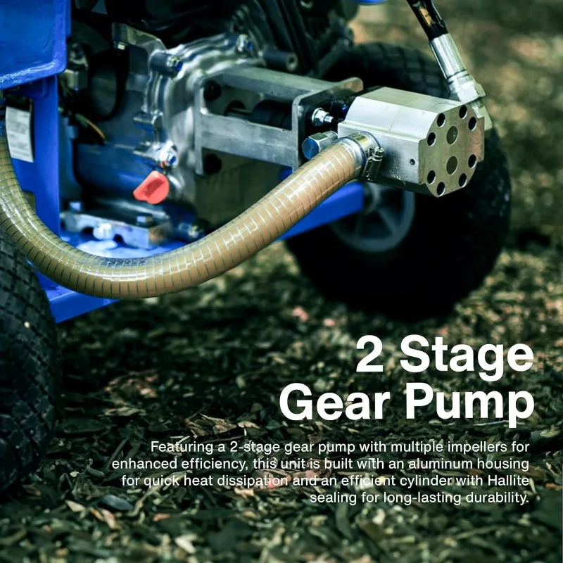 Log Splitter Portable 20 Ton Rapid Auto Return Ram System Bucher Gear Pump 7HP Engine Horizontal Full Beam