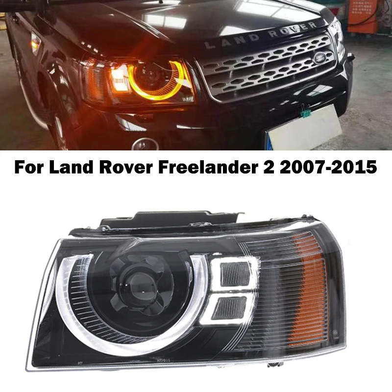 Car Headlights For Land Rover Freelander 2 2007-2015 Front Light Upgraded to Defender Design All LED DRL Turn Signal Head Lamps