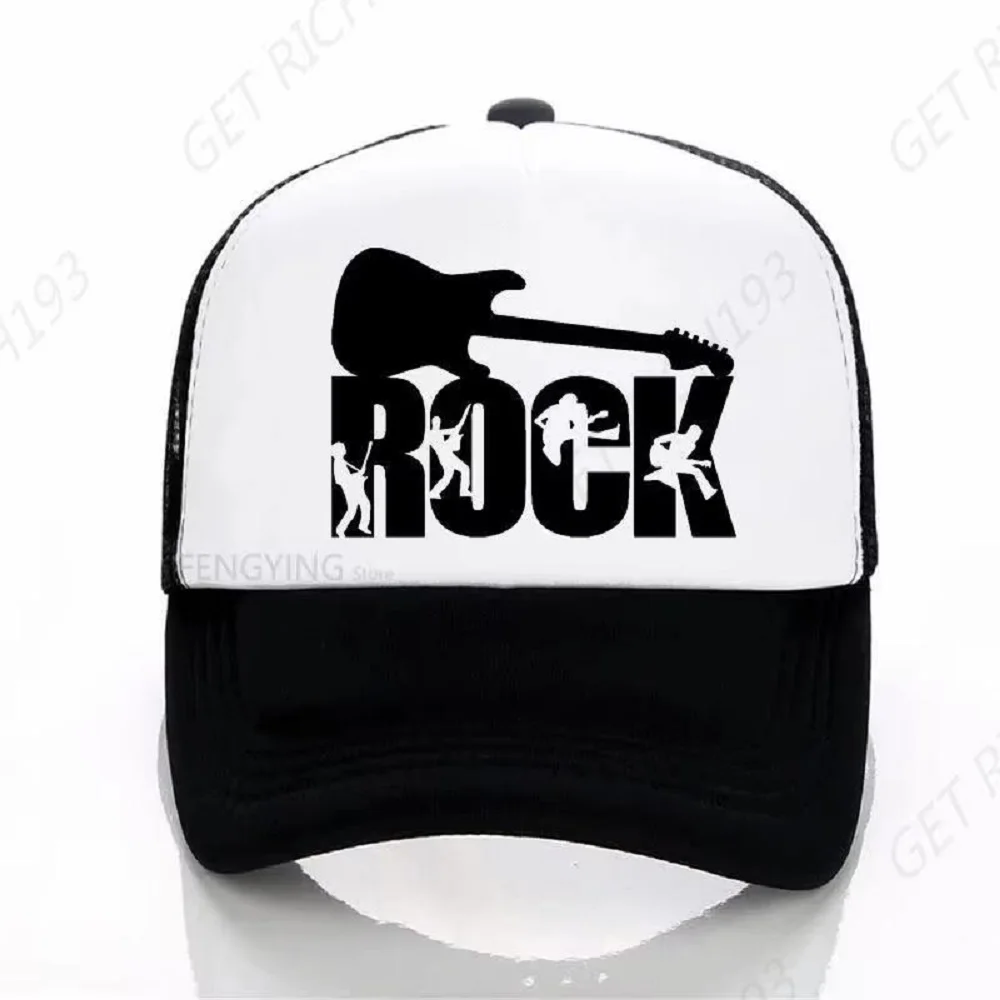 Rock Band Baseball Cap Rock Hip Hop Cap Mens Snapback Hat Letter Casual Dj Rock Dad Hat