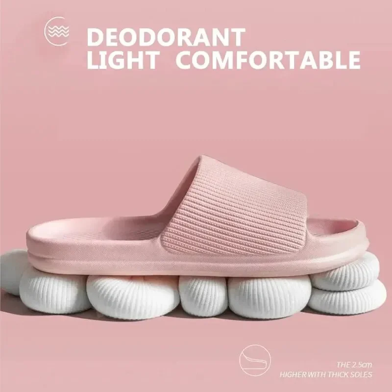 Soft Sole Massage Shower Shoes for Women Men Couples Waterproof Non-slip Home Leisure Fashion Bathroom Slippers image 5