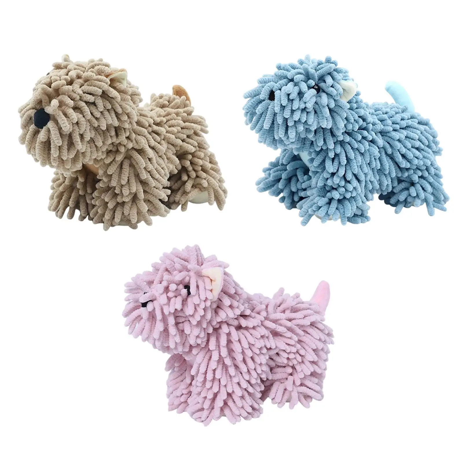 

Chenille Hand Towel Kids Fuzzy Ball Multifunctional Puppy Shaped Comfortable