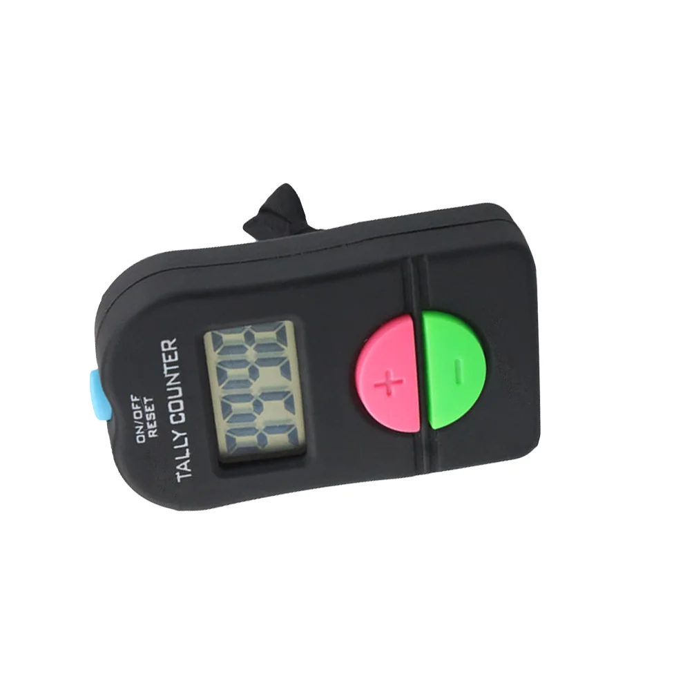 2 PCS Manual Digital /Minus Display Number Clicker Black LED Countdown