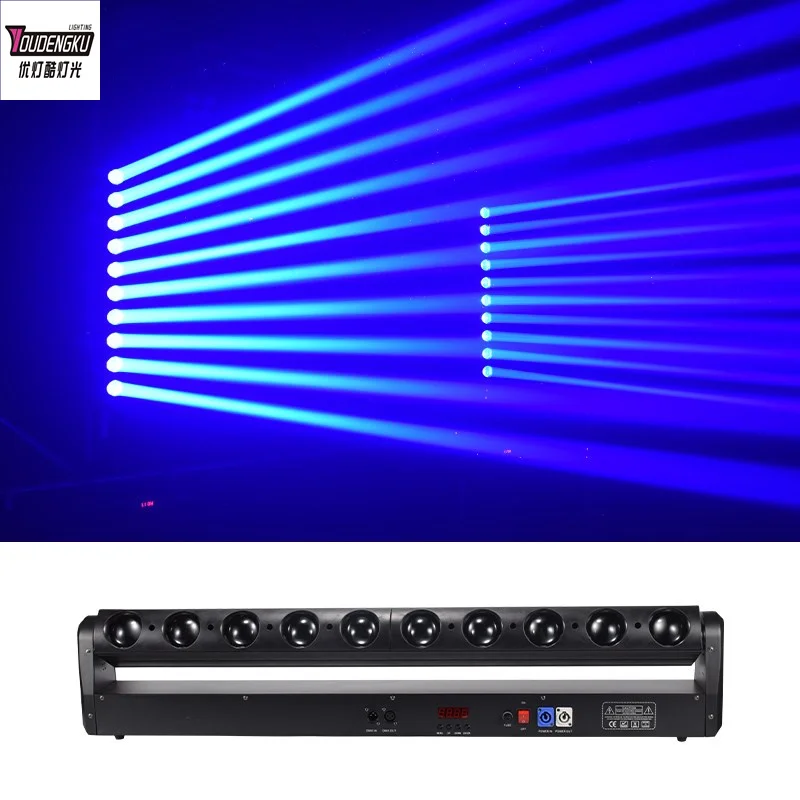 

4 pieces 10x40W RGBW LED Beam Moving Head Bar Light DMX512 Control