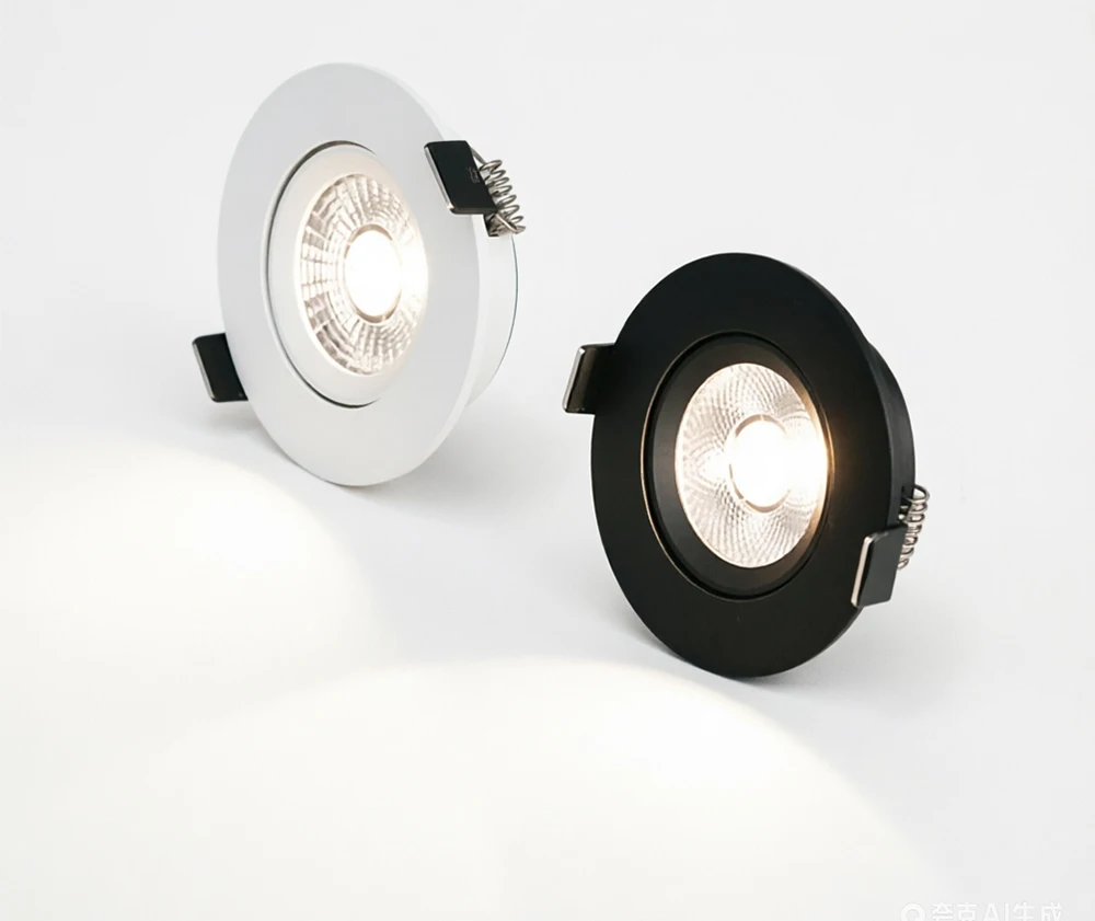 Adjustable LED Ultra-Thin Spotlight, Ceiling Light, Anti-Glare Spotlight, 5W-20W Ceiling, Suitable for Hotels, Shopping Malls