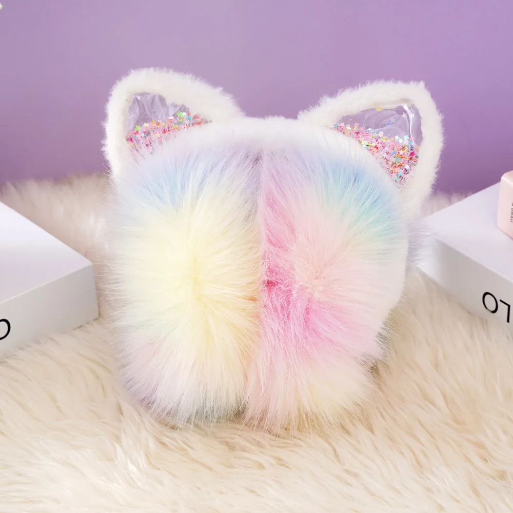 winter accessories ear muffs colorful women's hat winter headphones Winter items 	earplugs cold protection ear cover y2k
