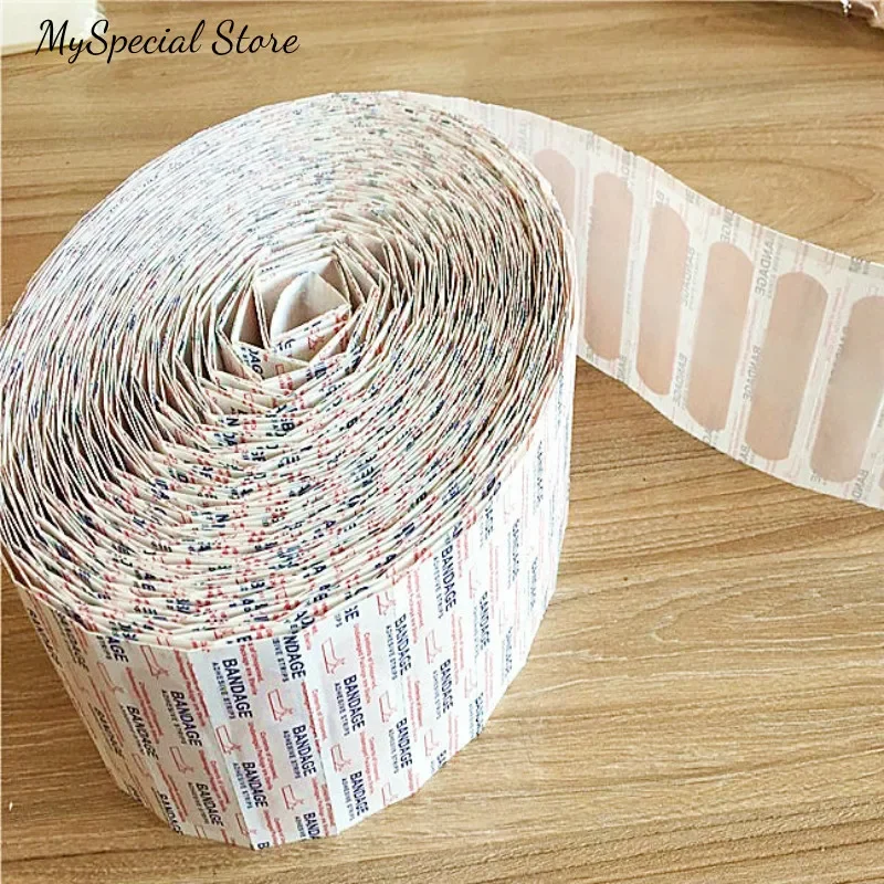 100pcs/lot Breathable Band Aid Waterproof Bandage First Aid Wound Dressing Medical Tape Wound Plaster Emergency Kits Bandaids